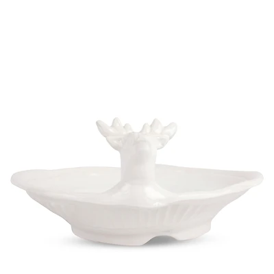 Vietri Pietra Natale Figural Deer Shallow Bowl