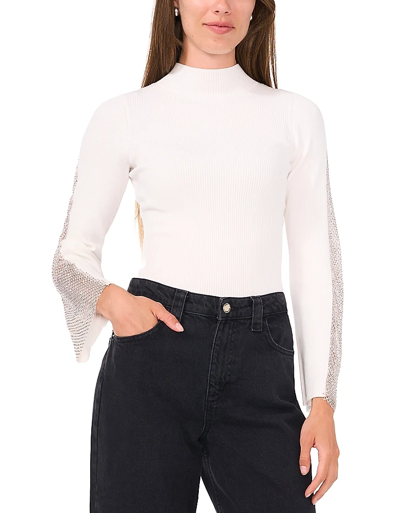 Vince Camuto Mock Neck Knit Top