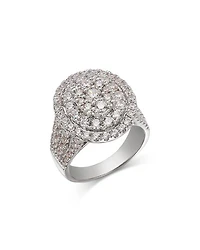 Diamond Cluster Ring in 14K White Gold, 2.35 tcw
