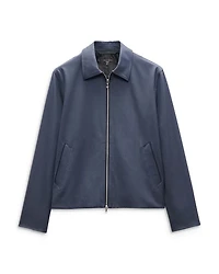 Melrose Wool Blend Twill Full Zip Jacket