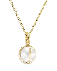 L. Klein 18K Yellow Gold Celeste Cultured Freshwater Pearl Pendant Necklace, 16-18