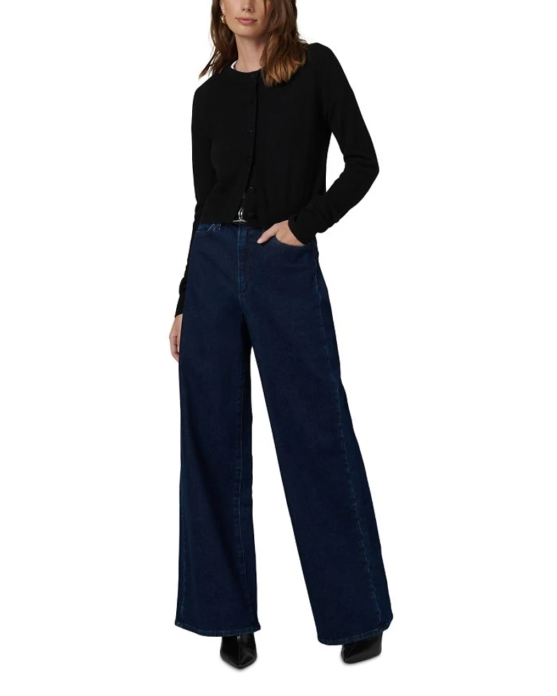 The Mia Petite Wide Leg High Rise Jeans Cinema