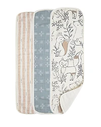 Crane Baby Ezra Burp Cloths, 3 Pack - Ages 0-36 Months