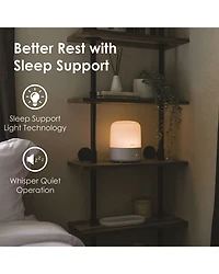 3 in 1 Compact Humidifier - 0.5 Gallon with Sleep Support Light & Aroma Diffuser