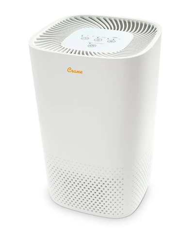 Crane Air Purifier with True HEPA Filter, UV Light, 250 Sq Feet Coverage, Timer Function, Sleep Mode, Washable Particle Filter, EE-5067