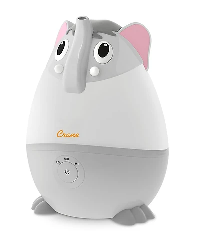 Crane Baby Adorable Humidifier, Mini Elephant, Cool Mist Humidifier with Vapor Tray, 0.5 Gal.