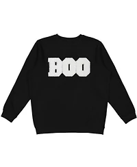 Woman's Boo Patch Halloween Adult Sweatshirt