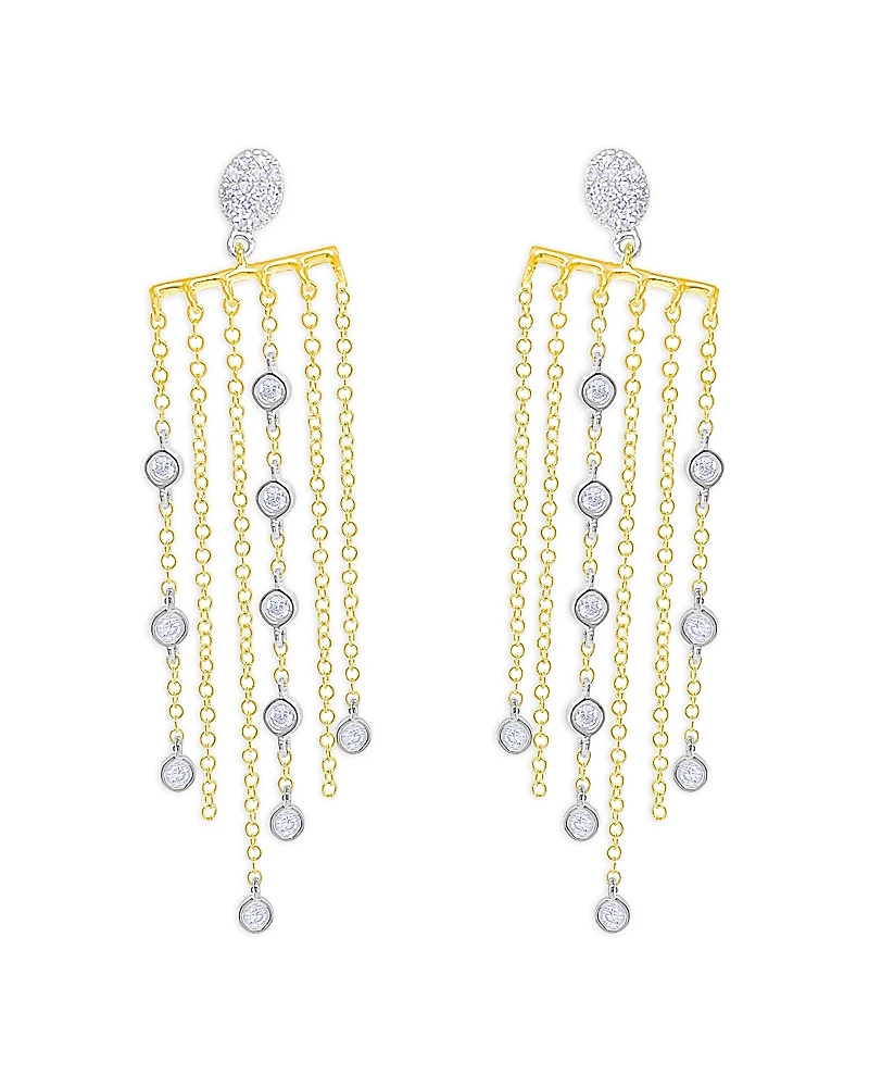 Meira T 14K Yellow Gold Diamond Fringe Earrings, 0.44 tcw