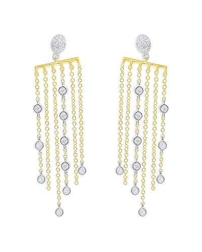 Meira T 14K Yellow Gold Diamond Fringe Earrings, 0.44 tcw