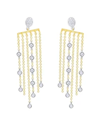 Meira T 14K Yellow Gold Diamond Fringe Earrings, 0.44 tcw