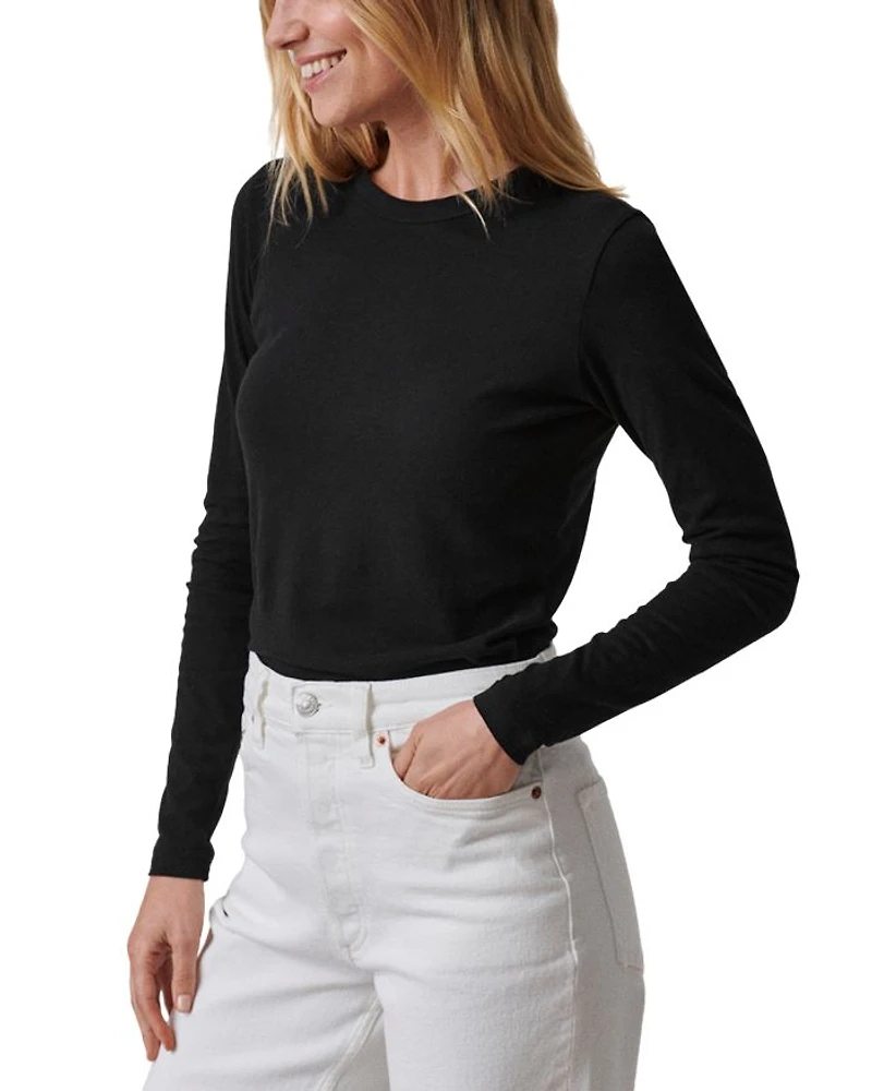 Cloud Jersey Long Sleeve Slim Crewneck Tee