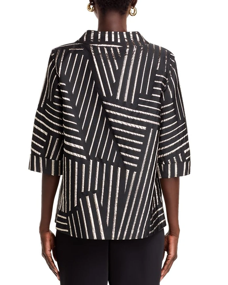Graphic Jacquard Jacket