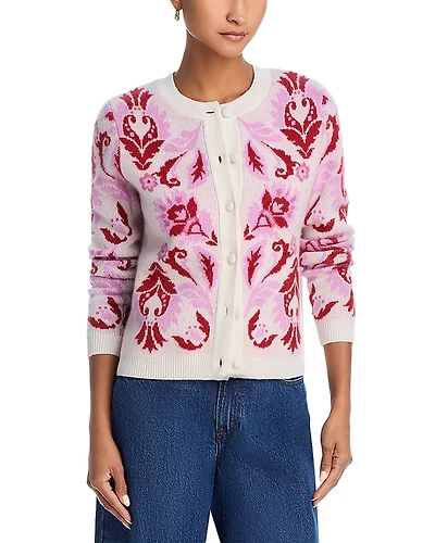 C by Bloomingdale's Cashmere Spring Novelty Cardigan - Exclusive