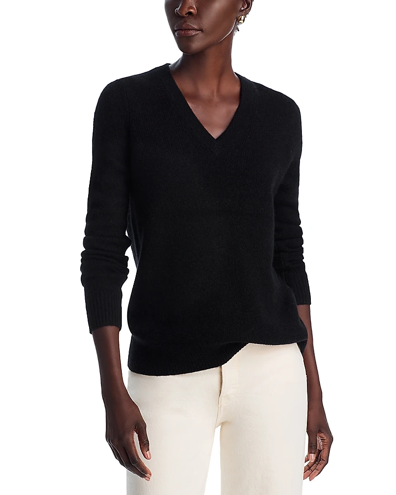C by Bloomingdale's Cashmere V Neck Sweater - Exclusive