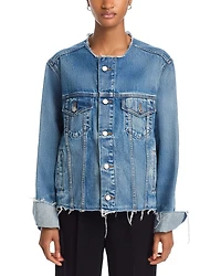 Cutoff Denim Trucker Jacket