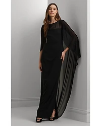 Georgette Cape Gown