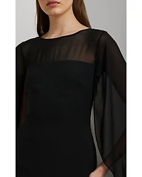 Georgette Cape Gown