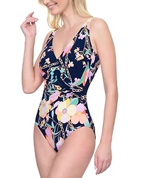 Memories of Capri Printed One Piece Swimsuit