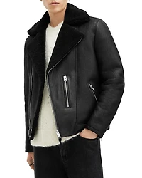 Xena Shearling Biker Jacket