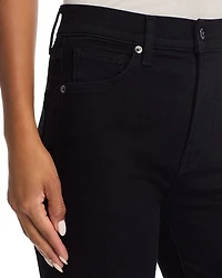 Ryleigh SlimHigh Rise Straight Ankle Jeans Onyx