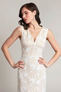 Windsor Sleeveless V-Neck Lace Gown