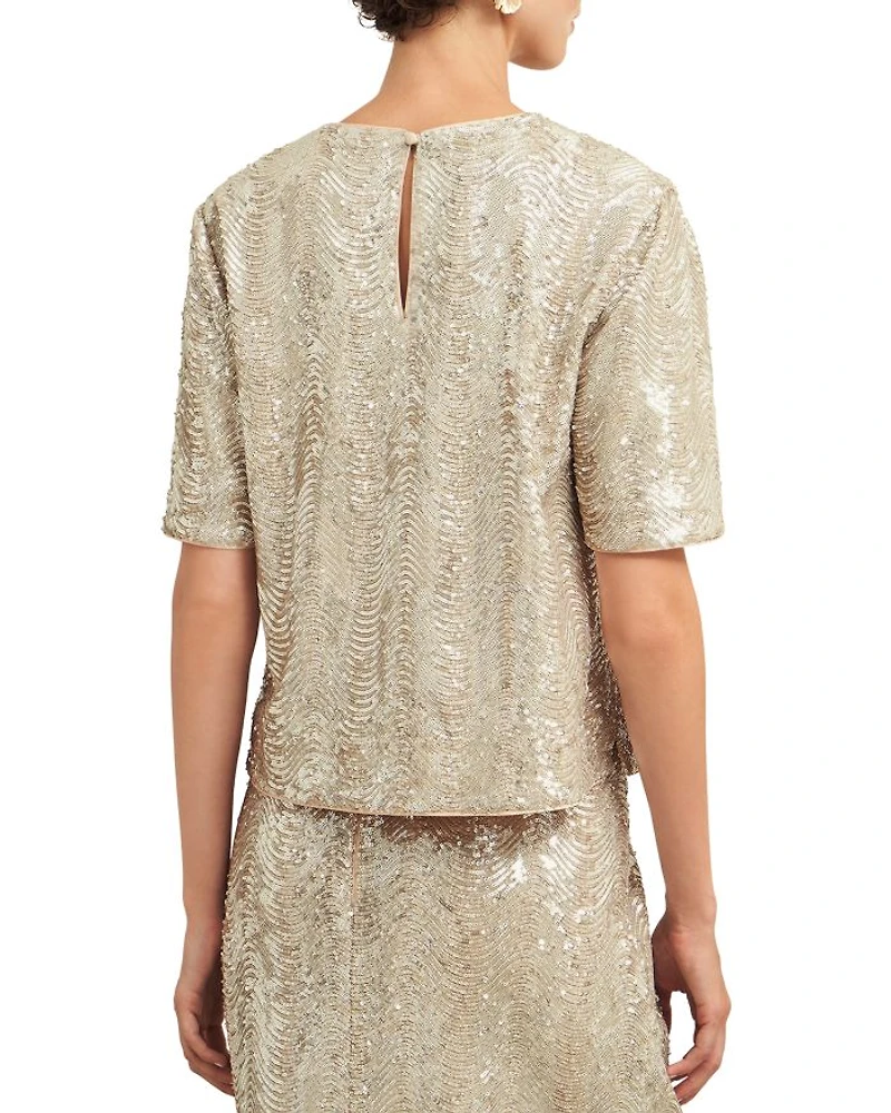 Marlowe Limited Sequined Top