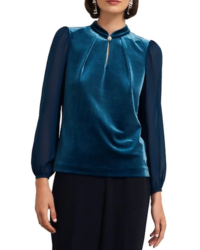 Rosalie Velvet Blouse