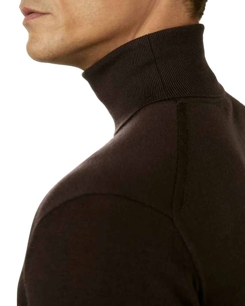 Caine Wool Slim Fit Turtleneck Sweater