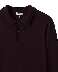Trafford Merino Wool Regular Fit Long Sleeve Polo Shirt