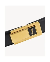 Charniere Buckle Belt Smooth Leather