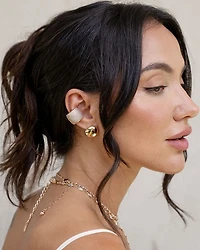 Crystal Statement Single Chunky Ear Cuff