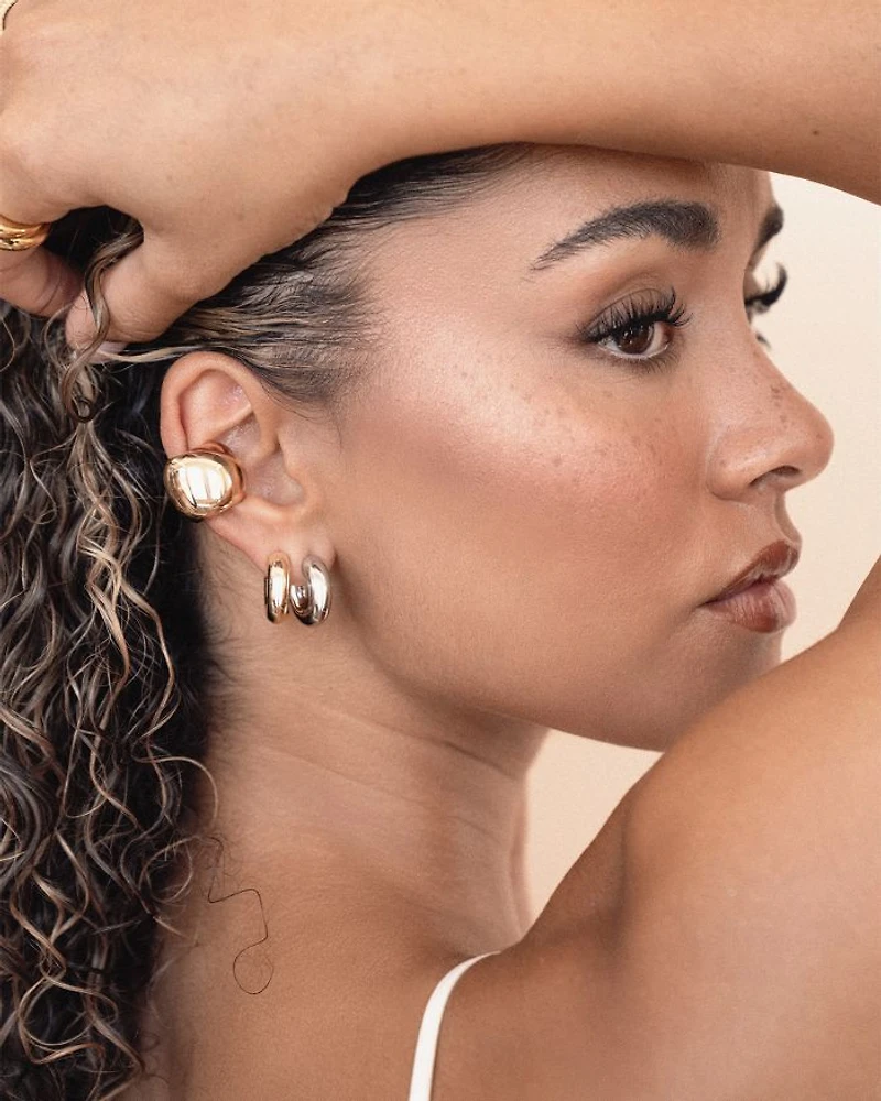 Mini Thick Classic Hoop Earrings