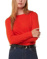 Whistles Slim Fit Boat Neck Top