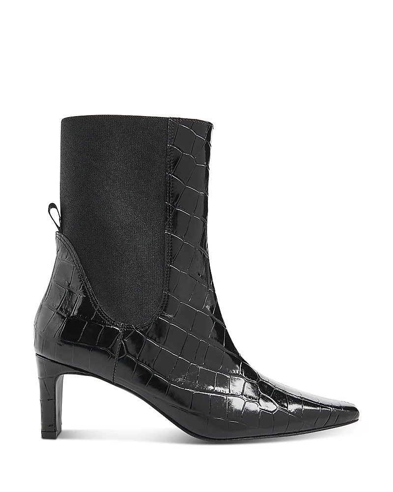 Whistles Women's Darla Croc Heeled Boots