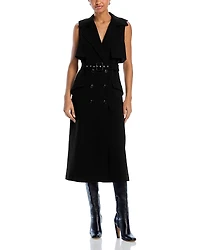 French Connection Azra Sleeveless Trench Dress