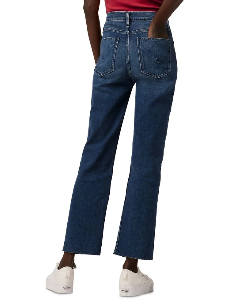 Remi High Rise Ankle Straight Jeans Deep Dive