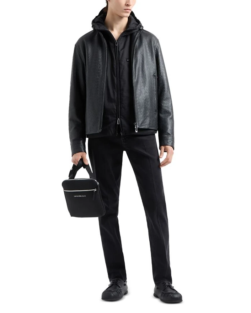 Hooded Blouson Jacket