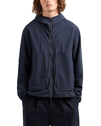 Seersucker Hooded Jacket