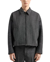 Textured Blouson Jacket