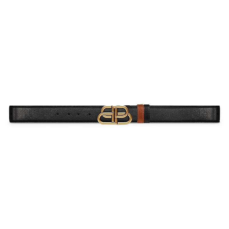 Balenciaga Men's Bb Reversible Belt