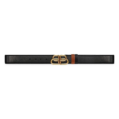 Balenciaga Men's Bb Reversible Belt