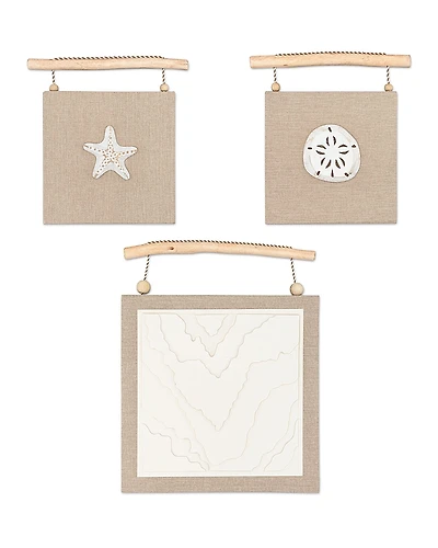 Crane Baby Cove 3 Pc. Beach Life Wall Decor