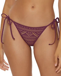 Becca by Rebecca Virtue Color Play Crochet Tie Side Bikini Bottom