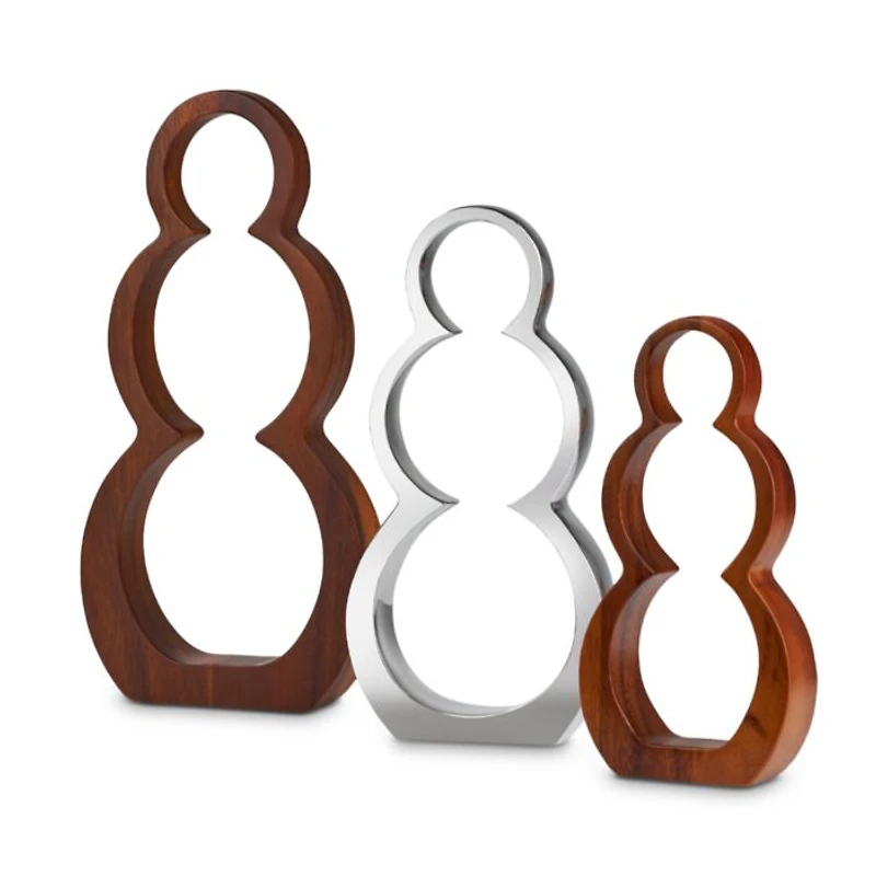 Snowman Silhouettes, Set of 3