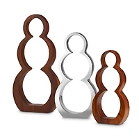 Snowman Silhouettes, Set of 3