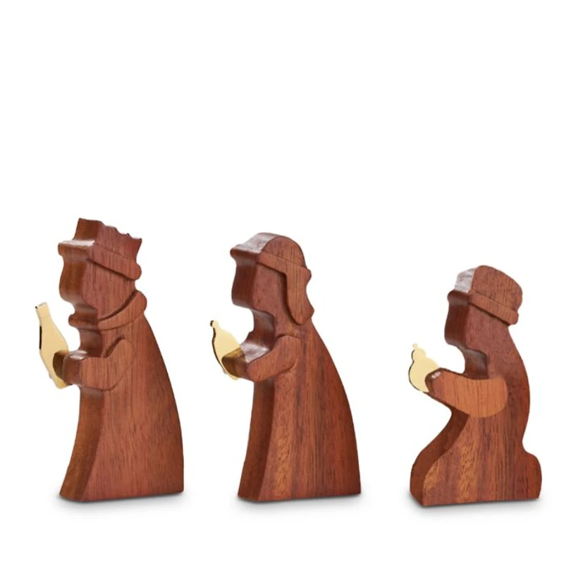 Wooden Wisemen, Set of 3