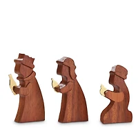 Wooden Wisemen, Set of 3