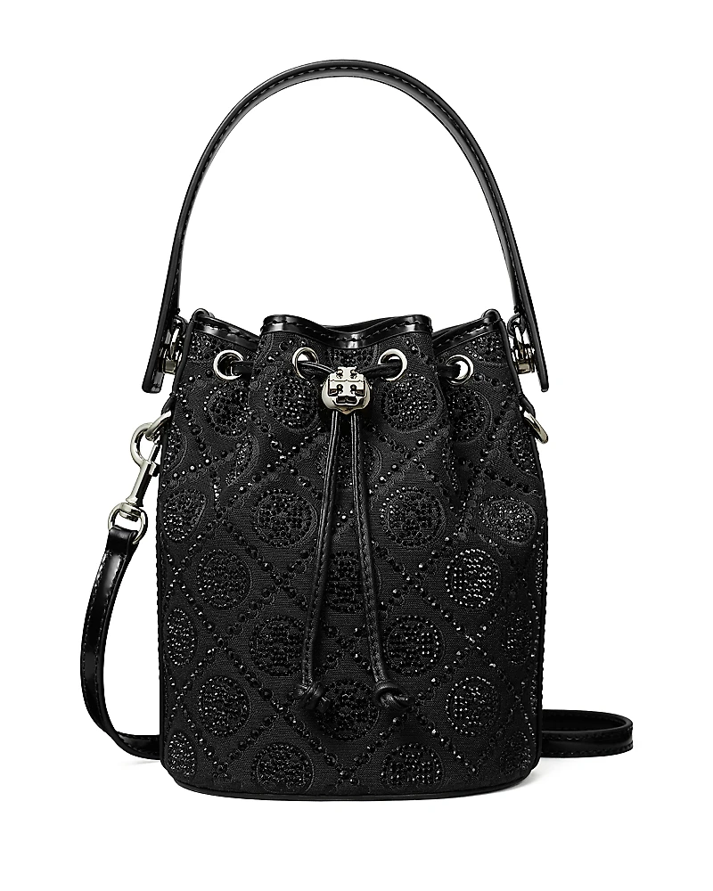 Tory Burch Mini T Monogram Hotfix Bucket Bag