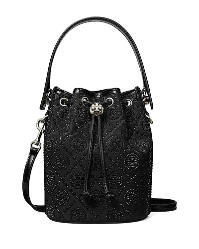 Tory Burch Mini T Monogram Hotfix Bucket Bag