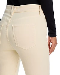 Carson High Rise Ankle Flare Jeans Ecru